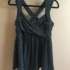 Polka Dot Swing Blouse
